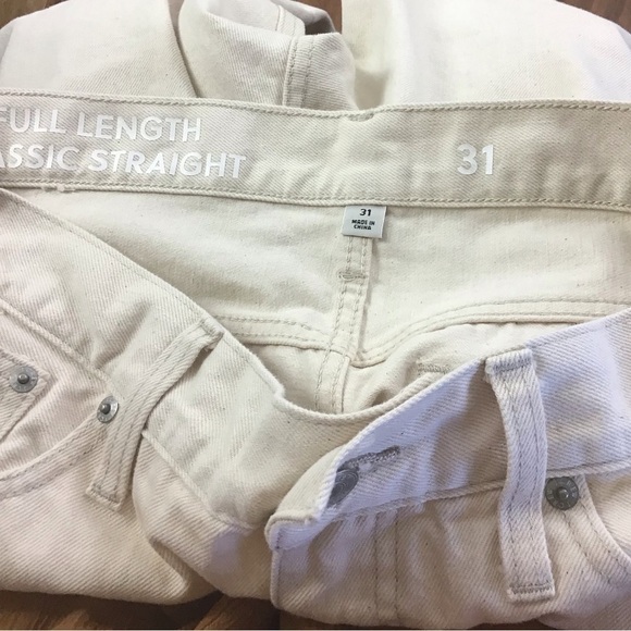 J. Crew Women’s Size 31 Jeans High-rise 90s classic straight-fit in Ecru - Picture 10 of 15